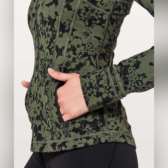 Lululemon Define Jacket Efflorescent Barracks Green Black Size 4 Luon W4AQCS - Picture 5 of 16